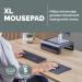 Fellowes Breyta XL Mousepad with Antibacterial Protection Black 35599J
