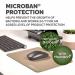 Fellowes Breyta XL Mousepad with Antibacterial Protection Sand 35603J