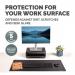Fellowes Breyta Desk Mat with Antibacterial Protection Black 35604J