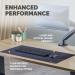 Fellowes Breyta Desk Mat with Antibacterial Protection Black 35604J