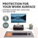 Fellowes Breyta Desk Mat with Antibacterial Protection Grey 35605J