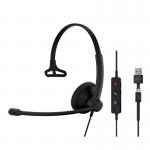 EPOS Impact 100 MS Mono USB-C+A Headset 35657J