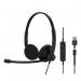 EPOS Impact 100 UC Stereo USB-C+A Headset 35658J