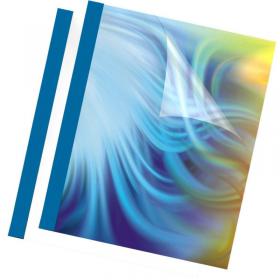 Fellowes 53176 3mm Prestige Thermal Binding Cover - Blue 35670J