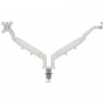 Leitz Ergo Space Saving Dual Monitor Arm Light Grey 35705J