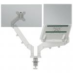 Leitz Ergo Space-Saving Dual Monitor and Laptop Arm Light Grey 35706J