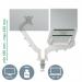 Leitz Ergo Space-Saving Dual Monitor and Laptop Arm Light Grey 35706J