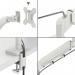 Leitz Ergo Space-Saving Dual Monitor and Laptop Arm Light Grey 35706J