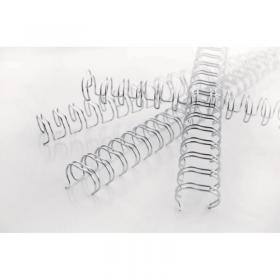 GBC RG810470 No 4 6mm White Wire Binders Pack of 100 35756J