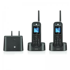 Motorola O202 Twin ruggedised long range cordeless phone 35766J