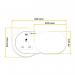 Fellowes Power Spot with 1 x Power Socket & 1 USB C White 35776J