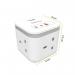Fellowes Power Cube 3 Sockets, 1 USB-A & 2 USB-C Ports White 35778J