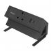 Fellowes Power Desk 1 Socket, 1 USB-A & 1 USB-C Ports Black 35779J