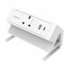 Fellowes Power Desk 1 Socket, 1 USB-A & 1 USB-C Ports White 35780J