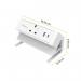 Fellowes Power Desk 1 Socket, 1 USB-A and 1 USB-C Ports White 35780J