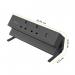 Fellowes Power Desk 2 Sockets, 1 USB-A and 1 USB-C Ports Black 35781J