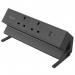 Fellowes Power Desk 2 Sockets, 1 USB-A and 1 USB-C Ports Black 35781J