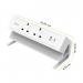 Fellowes Power Desk 2 Sockets, 1 USB-A and 1 USB-C Ports White 35782J