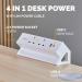 Fellowes Power Desk 2 Sockets, 1 USB-A and 1 USB-C Ports White 35782J