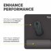 Fellowes Breyta Mousepad Standard Wrist Rest Black 35789J