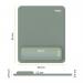 Fellowes Breyta Mousepad Standard Wrist Rest Sage 35792J
