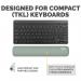 Fellowes Breyta Compact Keyboard Wrist Rest Sage 35807J
