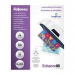 Fellowes A4 Laminating Pouches Gloss Finish 500 Sheets 80 Micron High Quality Finish 35863J