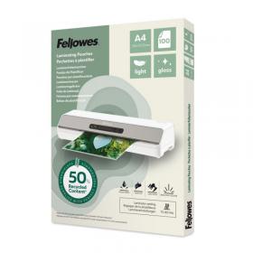 Fellowes Recycled A4 Gloss Lam Pouch 100pk 35871J