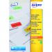 Avery L6033-20 Green Removable Labels 20 sheets - 24 Labels per sheet 35961J
