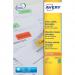 Avery L6033-20 Green Removable Labels 20 sheets - 24 Labels per sheet 35961J
