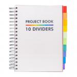 Pukka B5 White Project Book with 10 Dividers FSC Mix (Single) 35966J