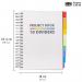 Pukka B5 White Project Book with 10 Dividers FSC Mix (Single) 35966J