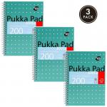 Pukka A5 Metallic Jotta Notepad FSC Mix (Pack of 3) 35971J