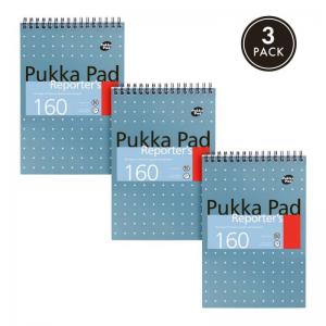 Pukka Metallic Reporters Pad FSC Mix Pack of 3 35974J