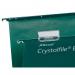 Rexel Crystalfile Extra Foolscap Suspension File 50mm V-base pack of 25 36103J