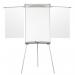 Nobo 1902046 Essence Tripod Steel Magnetic Whiteboard Easel with Extended Display Arms 36132J
