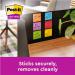 Post it Pack of 6 Super Sticky Notes Soulful Colours 76x76mm 90 Sheets 36184J