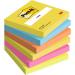 Post-it Pack of 6 Notes 76x76 mm Energetic Colours 36189J
