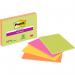 Post-it pack of 4 Super Sticky Meeting Pad 152x101mm 45 Sheets Neon 36190J