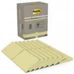 Post-it Pack of 16 Recycled Notes 76x127 mm Canary Yellow 36191J