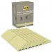 Post-it Pack of 16 Recycled Notes 76x127 mm Canary Yellow 36191J