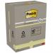 Post-it Pack of 16 Recycled Notes 76x127 mm Canary Yellow 36191J