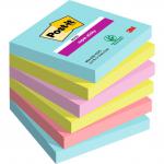 Post-It Pack of 6 Super Sticky Notes 76x76mm 90 Sheets Cosmic Colours 36193J