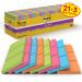 Post-it Pack of 24 Notes Super Sticky 76x76mm 90 Sheet Assorted Colours 36194J