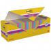 Post-it Pack of 24 Notes Super Sticky 76x76mm 90 Sheet Assorted Colours 36194J