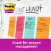 Post-it Pack of 3 Super Sticky Notes 102x152mm Ruled 90 Sheets Ultra Colours 36200J