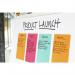 Post-It Pack of 3 Super Sticky Notes 101x152mm Ruled Cosmic Colours 36202J