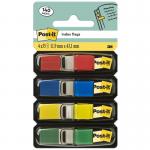 Post-it Pack of 140 Index Flags Repos 12x43mm 4x35 Tabs Assorted Colour 36206J