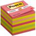 Post-it Notes Cube 76x76mm 450 Sheets Assorted Colours 2028 NP 36207J