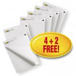 Post-it Pack of 6 Super Sticky Meeting Chart Easel Pad 635x762mm 30Sh 36214J